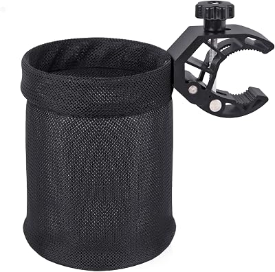 UNIGT Motorcycle Cup Holder, ATV Drink Holder with 0.6-1.75 Alligator Clamp, 32oz Bike Water Bottle Holder Accessories for Motorcycle, Wheelchair, UTV, Scooter, Boat, Golf, Tractor, Walker