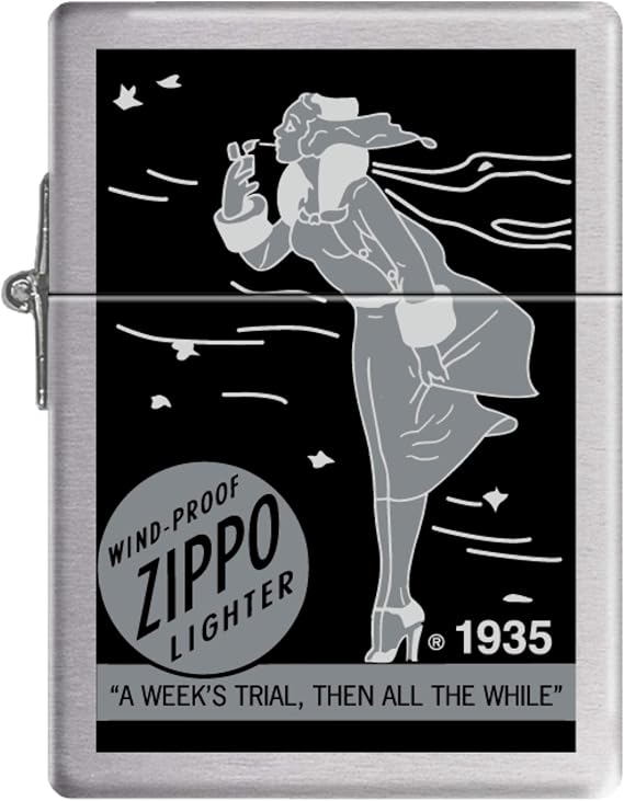 Zippo Lady Circa 1935 Brushed Chrome (brushed silver)