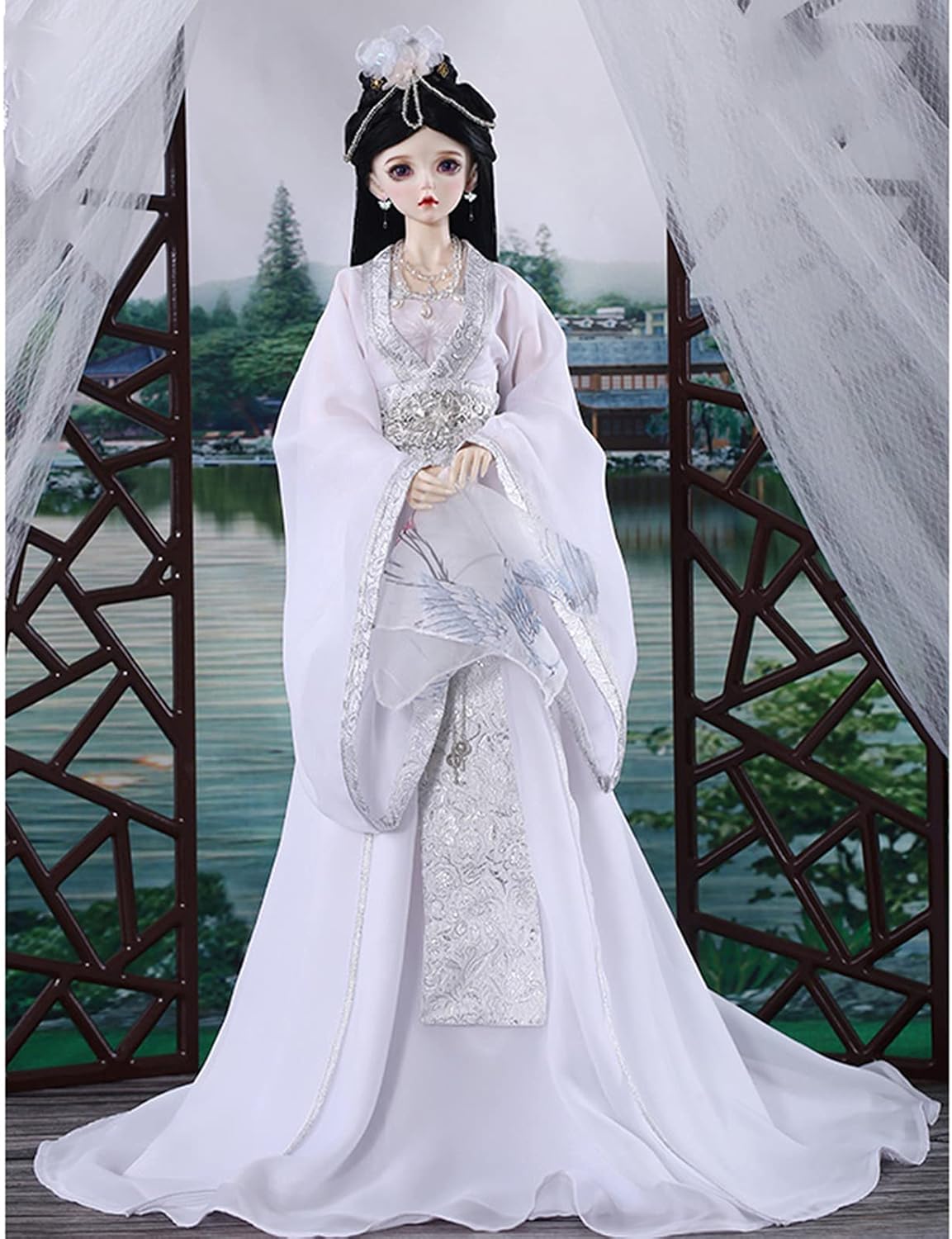 MEShape Exquisite Ancient Chinese Style Hanfu for 13 BJD Doll, Pretty Clothes Set Suitable for Your Favorite SD Doll