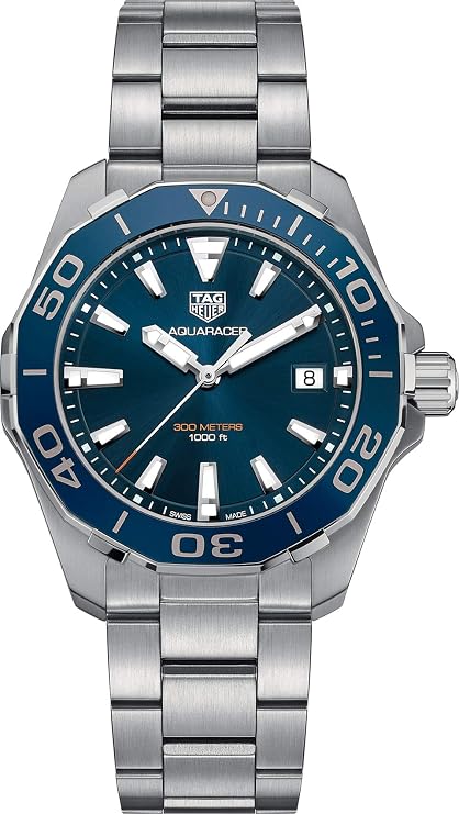 Tag Heuer Aquaracer Blue Dial Mens Watch WAY111C.BA0928, bracelet