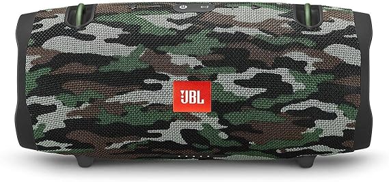 DevaCurl 1 JBL Xtreme 2 Portable Waterproof Wireless Bluetooth Speaker-Camouflage, 18/8 Stainless Steel