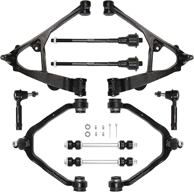 10PCS Front Suspension Kit Lower Control Arm Compatible with 1999-2006 Chevy Avalanche Silverado Tahoe GMC Yukon Sierra 2002-2006 Cadillac Escalade Torsion Bar