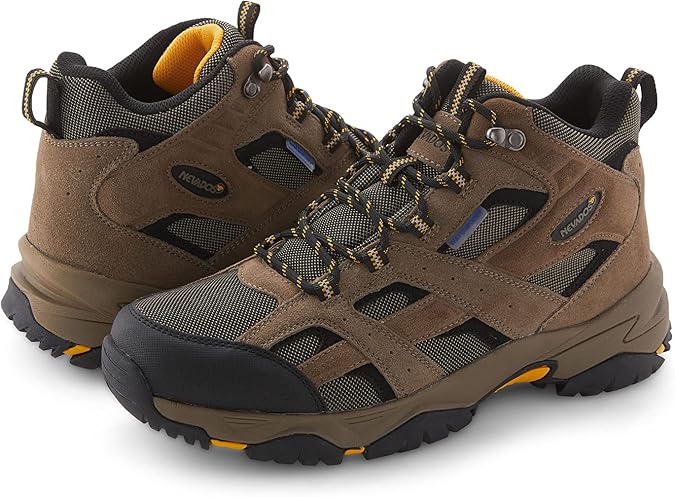 Nevados XP Men's Rubicon Waterproof Hiking Boots | Lightweight for Trail, Walking, Summer Outdoors | Comfortable w/Memory Foam | Rugged Carbon Rubber Sole