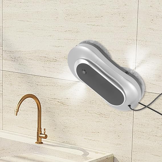 Window Cleaner Robot,Window Cleaner Robot with Dual Water Spray,Remote Control Window Cleaning Robot Smart Glass Cleaning Robotic with 10 Cleaning