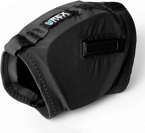 Rex Specs Ear Pro | Noise Cancelling Ear Wraps for Dogs | Dog Ear Muffs Noise Protection (02, Black)