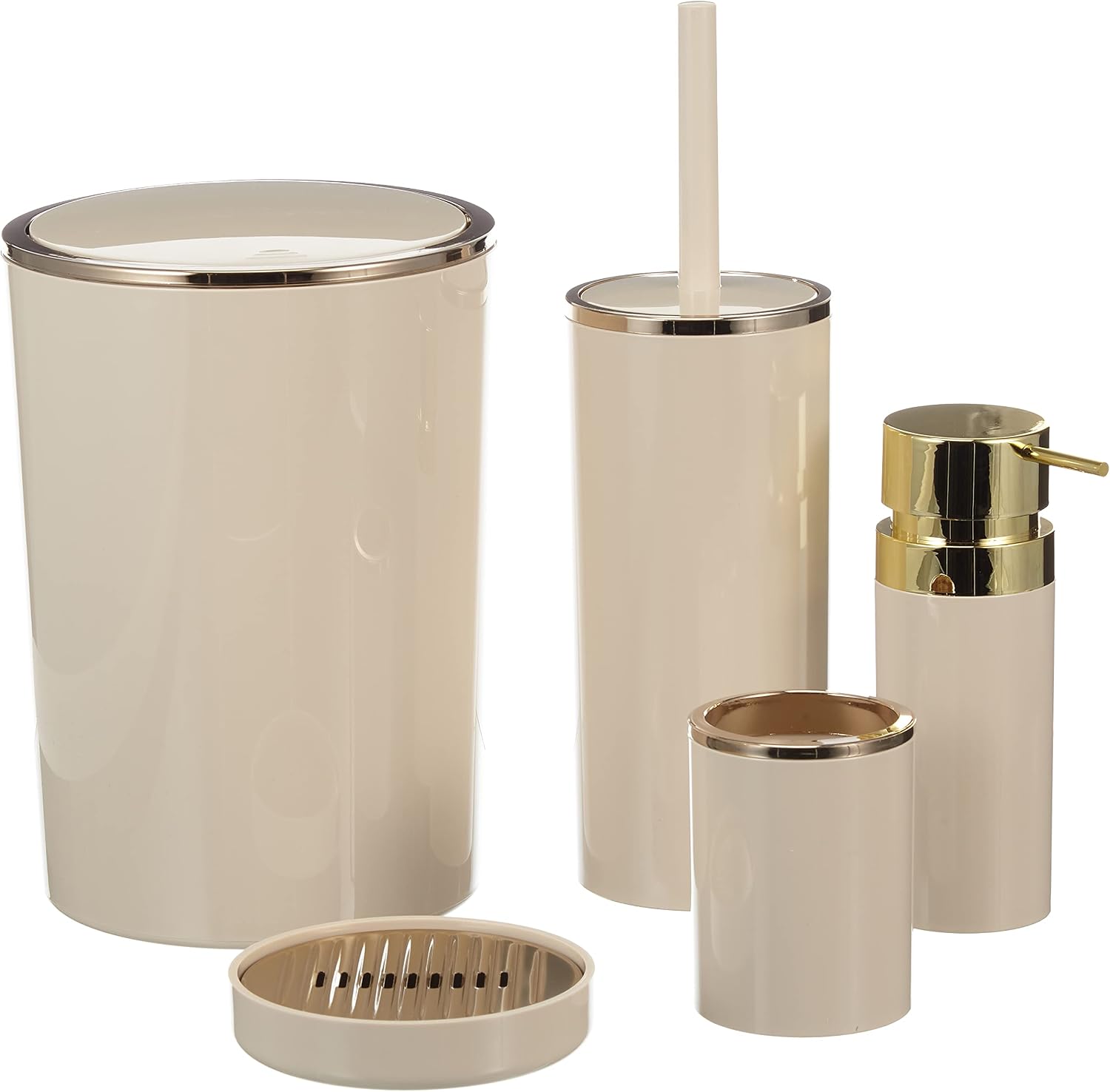 Primanova M-SAS03-09A Lenox Bathroom SetBeige-Gold