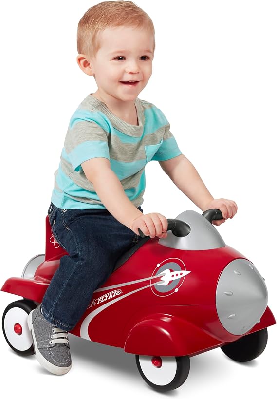 Radio Flyer Retro Rocket, Toddler Ride On Toys, for Toddlers 1-3