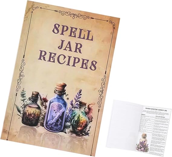 Maodom Witch Craft Spell Book Clear Printing, Detailed Content | Spell Book for New Witches Home School Travel Parties Gatherings