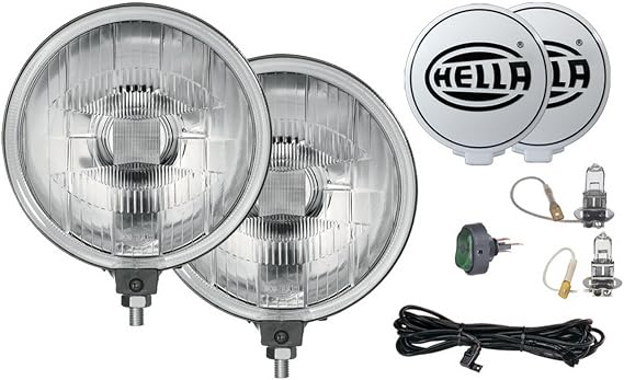HELLA 005750952 500 Series Driving Lamp Kit, Clear, 6"