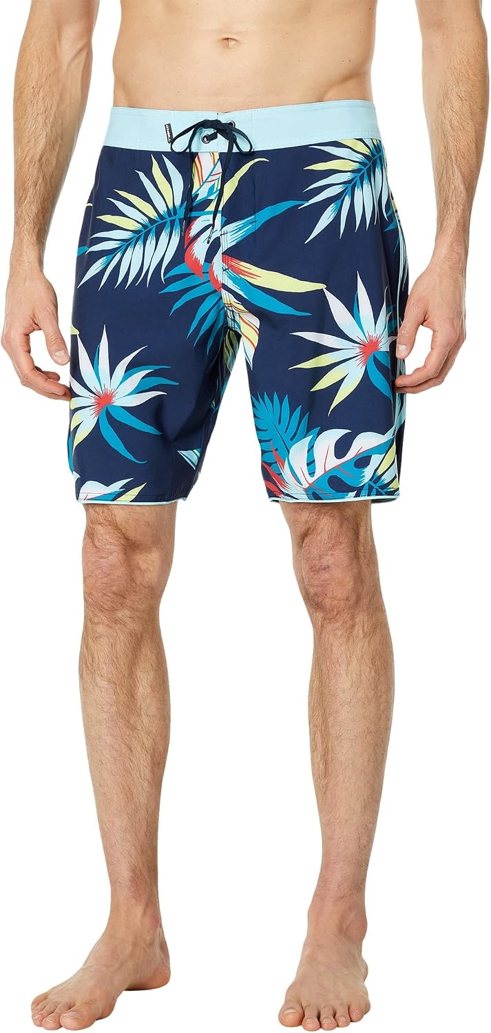 O'NEILL Men's Water Resistant Hyperfreak Stretch Swim Boardshorts, 19 in Outseam