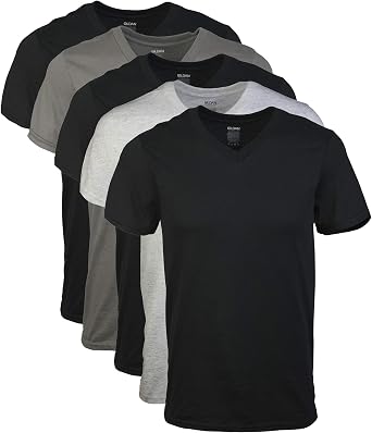 Gildan Mens V-Neck T-Shirts, Multipack, Style G1103