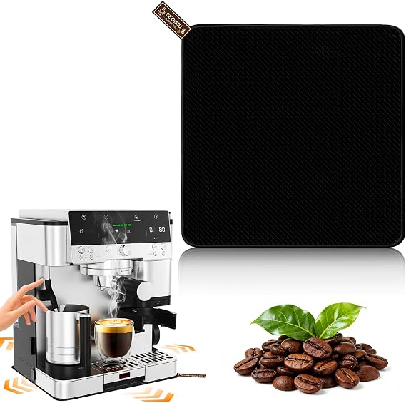 Ninja Luxe CafeエスプレッソマシンES601/ES701用スライドマット、滑り止めベース付きの滑らかな滑り、吊り下げストラップ付き、掃除が簡単、キッチンのカウンタートップを保護、忍者ラックスカフェアクセサリー用の頑丈なマット