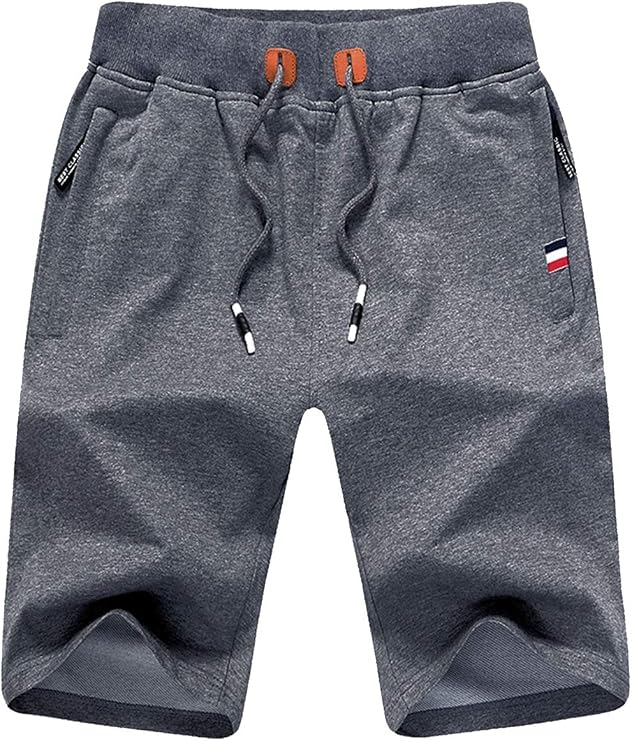 Tansozer Men's Sports Shorts with Zip Fastening
