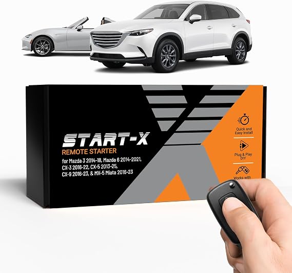 Start-X Car Remote Starter Kit for Mazda 3, 6, CX-3, CX-5, CX-9, MX-5 Miata