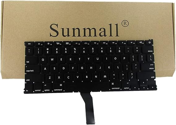 Backlight Backlit Keyboard Replacement Compatible with Apple MacBook Air 13" A1369 (2011) A1466 (2012-2015) MJVE2LL/A MD760LL/A MC965LL/A MD231LL/A MJVG2LL/A Series Laptop Keyboard