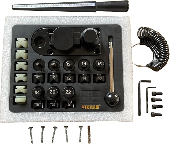 PTKTLAM Ring Bending Tool with Nylon Dies Jewelry Ring Maker Kit | Ring Maker Tool, Ring Sizer Measuring Tool, Ring Mandrel & Sizer Gauge, Ring Sizer Belt