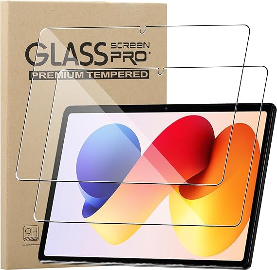 KZIOACSH 2 Pack Screen Protector for Xiaomi Redmi Pad 2 Pro 12.1 Inch, Ultra Clear 9H Hardness Touch Sensitive Anti-Scratch Anti-Fingerprint Protective Tempered Glass Screen Guard