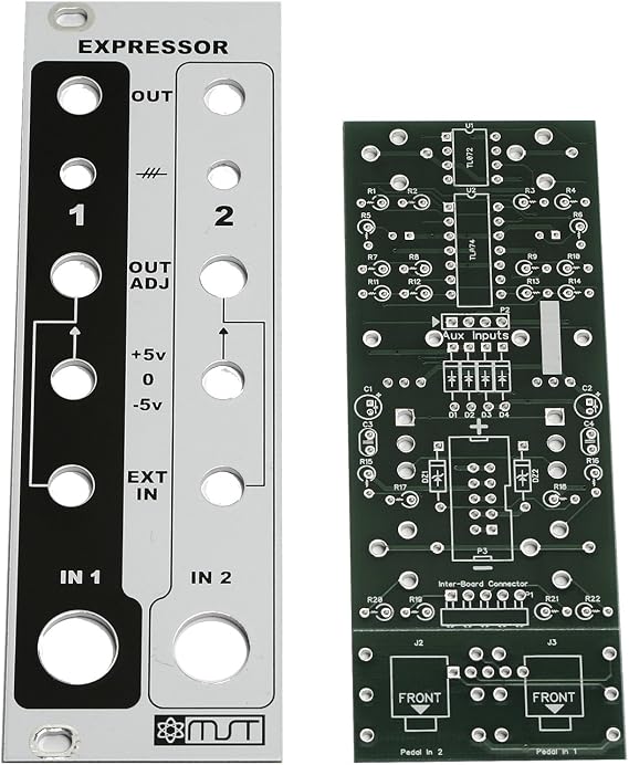 MST Expressor PCB and Panel - Expression Pedal Eurorack Interface PCB Set