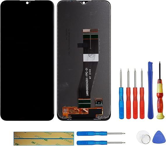 New LCD Display Compatible with Samsung Galaxy A02s Full Assembly Touch Screen Digitizer (Black) Cell Phones Parts + Tools
