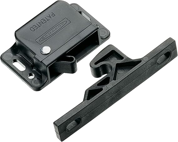 Southco Grabber Catch Latch - Side Mount - Black - Pull-Up Force 44N (10lbf)