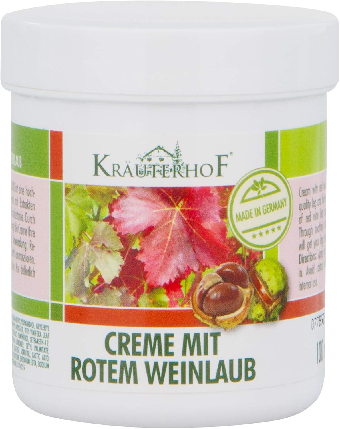 KRAUTERHOF Red Vine Leaf Cream 100 ml