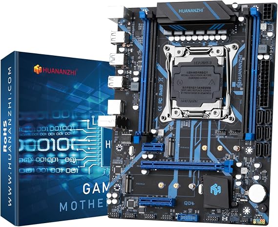 X99-QD4 High-Performance ATX Motherboard, Intel LGA2011-3 Ready, (DDR4 Max 128GB, PCIe 3.0, M.2, USB 2.0) PC Motherboard (X99-QD4) Optimized for Gaming & Professional Use