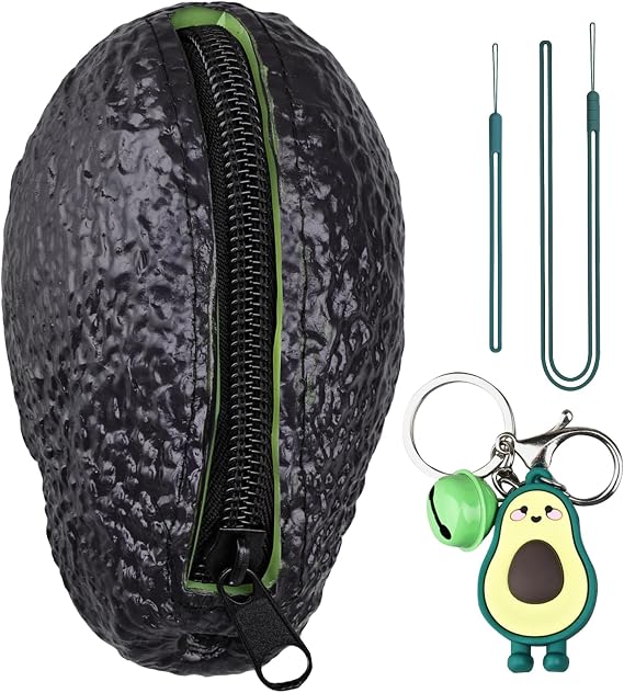 Avocado Coin Purse Realistic Avocado Wallet For Avocado Lover Women Girl Novelty Gifts Funny Gag Gifts for Best Friend Birthday Housewarming Women Teacher Sister Valentines
