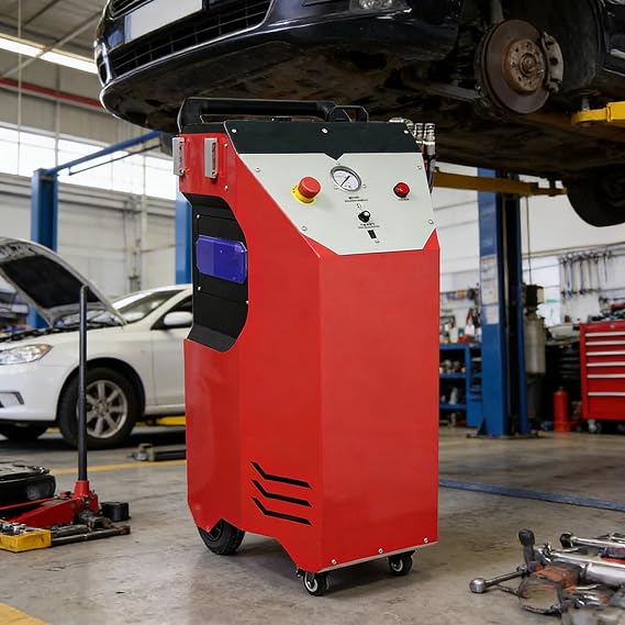 Portable Dry Ice Cleaning Machine Industrial Blaster for Auto Precision Electronic Parts & Production Molds, Maneuverable Mobile Tool for Commercial Repair Shops Manufacturing Sites