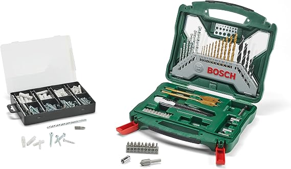 Bosch Profesyonel aksesuar seti X-Line 50Ti plus 173 parçalı sabitleme seti (metal, taş, ahşap, matkap aksesuarı için)