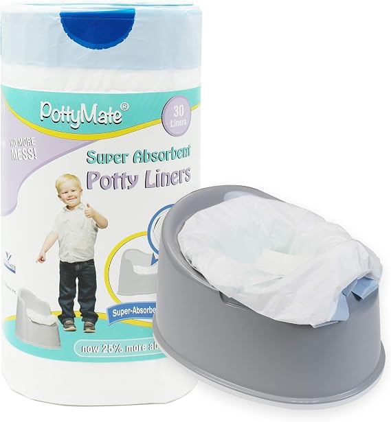 Pack of 30 Disposable Potty Liners for Toddlers, Super Absorbent Leak-Proof Potty Bags with Absorbent Pad, Universal Fit for Standard & Travel Potties, Easy Cleanup by Cleanis