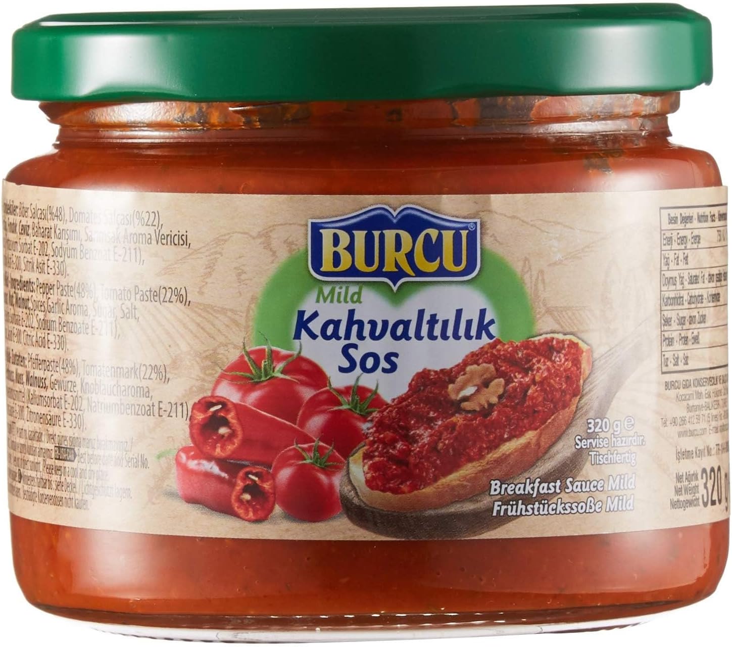 Burcu Gıda 320 Gr Kahvaltılık Sos Tatlı