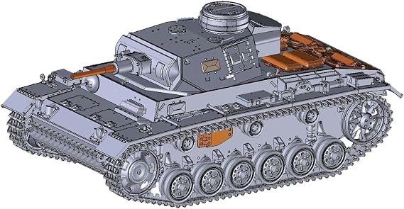 Airfix Panzer III AUSF J 1:35 WWII Military Tank Plastic Model Kit A1378