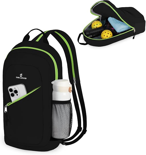 Smasrob Pickleball Sling Bag, Pickleball Crossbody Backpack