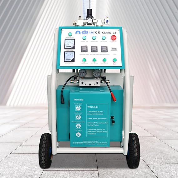 Pneumatic PU Foam Spray Machine 220V 7.5Kw High Power Polyurethane Insulation Spray Machine,OKVEQUIP Polyurethane Foam Sprayer for Wall and Roof Insulation Spray