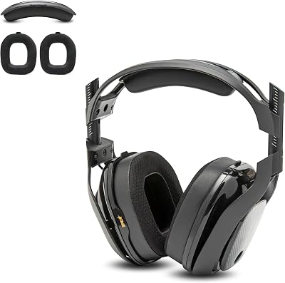 WC Mod Kit A40 Cooling Gel Earpads  Headband Replacement Compatible with Astro A40 Gen 4 & A40 TR by Wicked Cushions | Enhanced Comfort, Cooling & Durability | Black