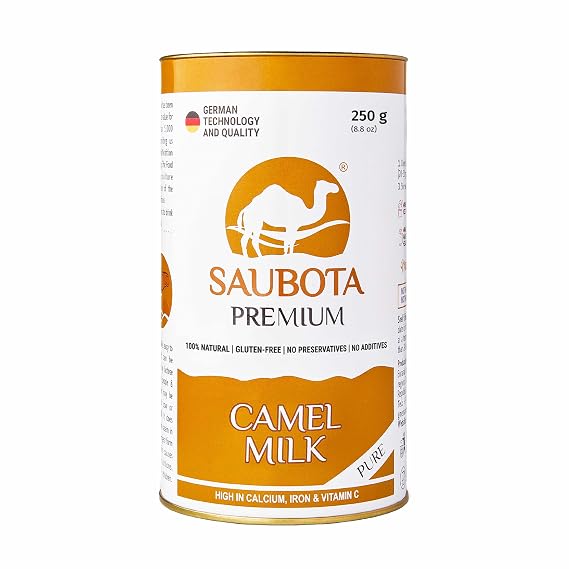 SAUBOTA Camel Milk Powder 250g (8.82 oz) 100% Pure & Natural, Gluten Free, No Additives or Preservatives, Rich in Calcium & Iron, Easy Digestion, Clean Label Nutrition
