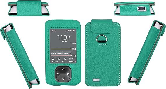 Premium Holster (with Lanyard/Carabiner) for Dexcom G7 & Dexcom G6 (Green)