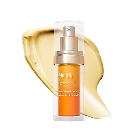 Murad Vita-C Glycolic Serum - Vitamin C & Glycolic Acid | Illuminating face serum with Vitamin C, Glycolic Acid & Phyto-Luminescent Extract for brightening, dark spot defense and glow