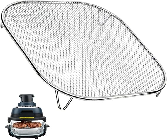 Crisper Tray for Ninja Crispi FN100 and Ninja Crispi Pro AS101, Ninja Crispi Accessories, Ninja Crispi Replacement Parts, 304 Stainless Steel Pan Air Fryer Plate Tray Replacement Part Dishwasher Safe 