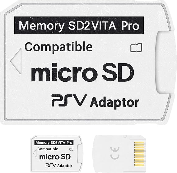 SD2Vita 5.0 PS Vita Micro SD Memory Card Adapter, PS Vita Micro SD Adapter Compatible with PSV 1000/2000 3.60 HENkaku Enso System, DQ053