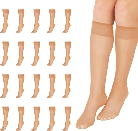 L'eggs Everyday Women's Sheer Toe 100% Nylon Knee High Stockings
