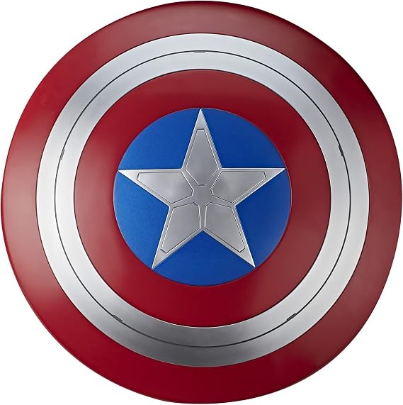 Marvel Legends Series Captain America Shield, Captain America: Brave New World Collectible Adult Premium Roleplay Item | Marvel Legends Gear Life Size Prop Replica Brave New World - Captain America Shield