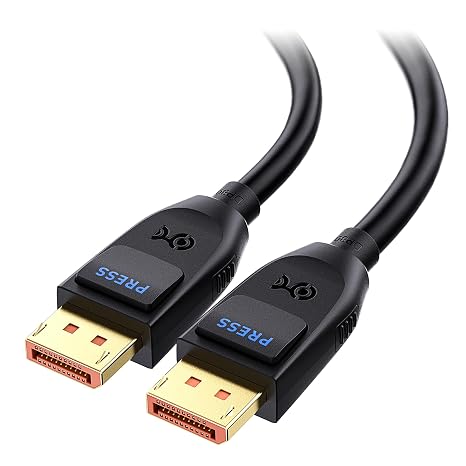 Cable Matters [VESA Certified] 80Gbps DisplayPort 2.1 Cable, 4.9ft / 1.5m