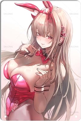 DKLOWK Metal Signs Anime Sexy Girl Tin Sign Retro Poster For Bedroom Man Cave Living Room Kitchen Bathroom Garage Office Bar Club Art Wall Decoration Plaque Gift 8x12 Inch