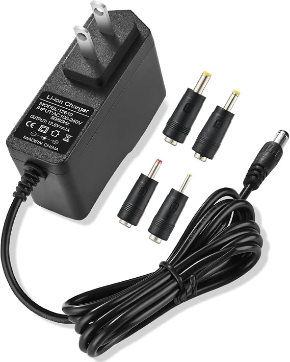 Massage Gun Charger 12v ~ 12.6v 1A Charger for 12.6v Massage Gun Power Cord 12V Switch Power Supply