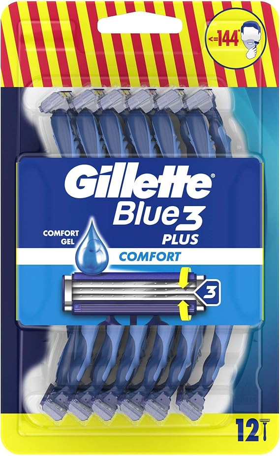 Gillette Blue3 Plus Comfort Razor 12-pack