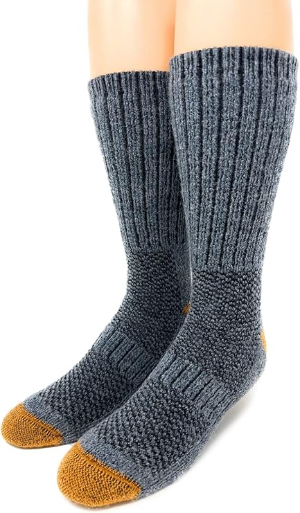 WARRIOR ALPACA SOCKS - Unisex Ultimate Toasty Trekkers - Thick, Warm, Alpaca Socks For Men & Women to Wear with Shoes.