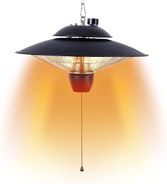 DONYER POWER Garden Heaters Outdoors Patio Heater Halogen Heater Ceiling Mounted, 800W&2000W Greenhouse Infrared Heaters