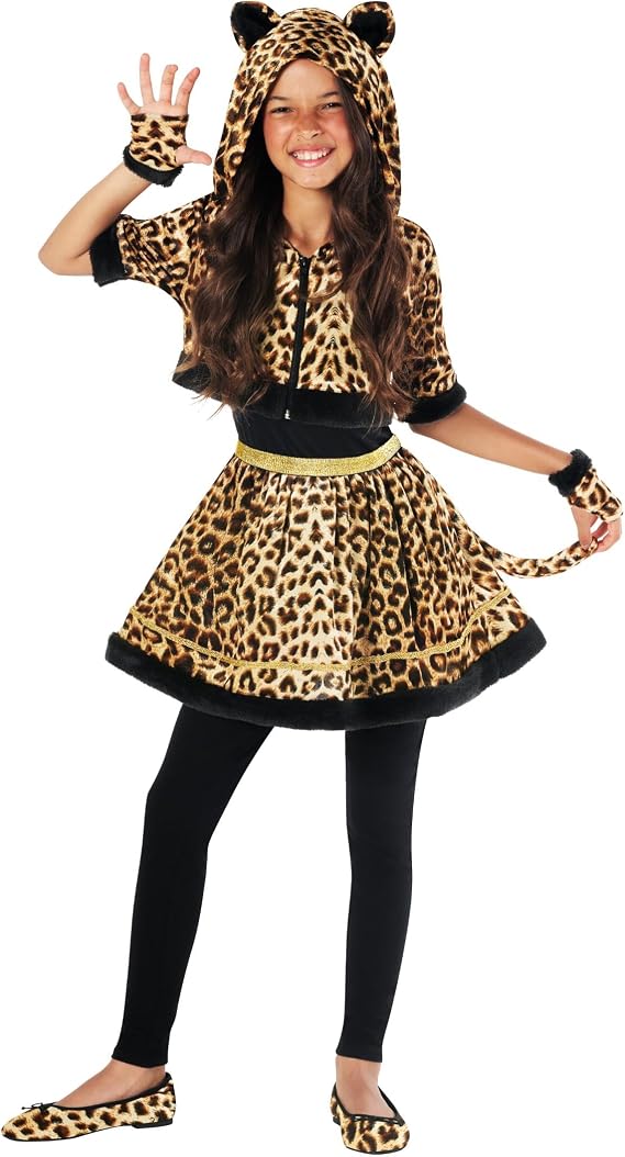 Morph Cat Leopard Costume For Girls, Leopard Cat Costume, Black Cats Kids Costumes Girls, Halloween Costumes For Kids