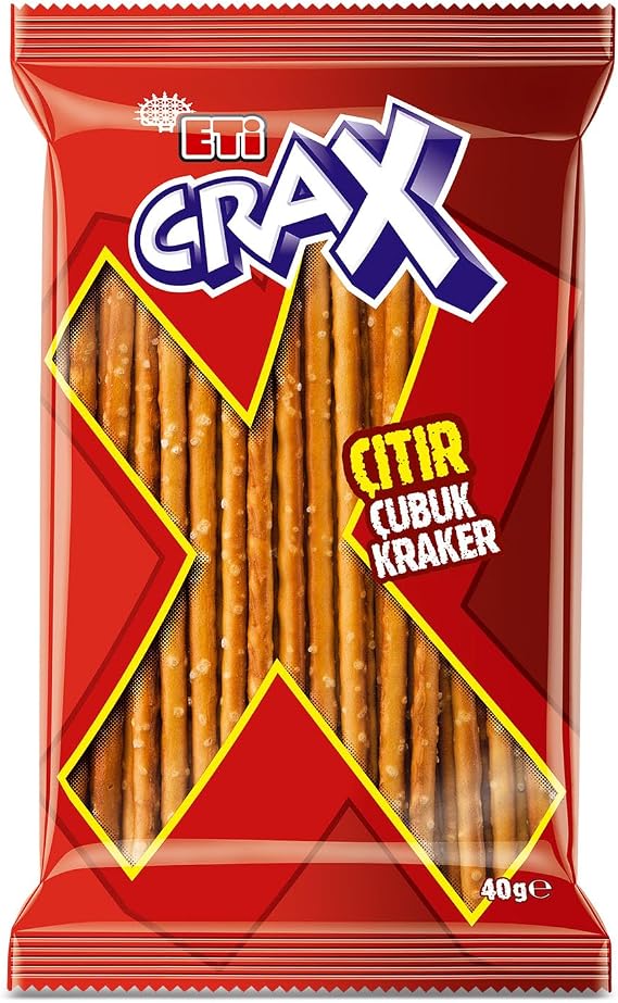 Eti Crax Plain Bar Cracker 40 g x 34 Pieces